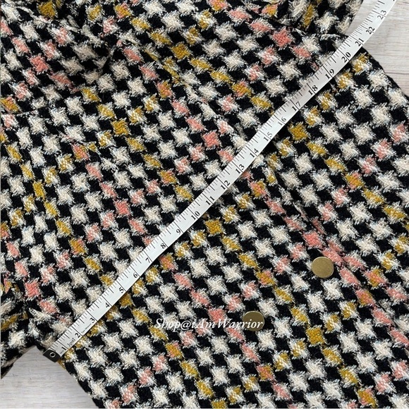 J.Crew Collection large check houndstooth double breasted coat *shop@iamwarrior - Picture 12 of 16